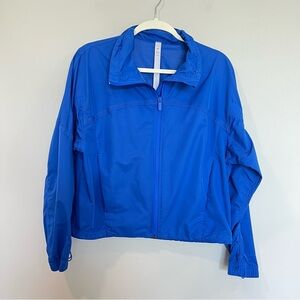 Lululemon womens Lightweight Cropped Track Jacket -
Blazer Blue Tone size 8